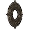 Ekena Millwork Attica PVC Ceiling Medallion (Canopies up to 4 1/8"), 10"OD x 3 1/2"ID x 3/4"P, Metallic Dark Bronze CMP10ATCDB - alternate 5